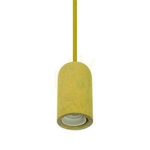 V-TAC VT-7668 pendellampa i gul betong E27 max. 60 W small 2