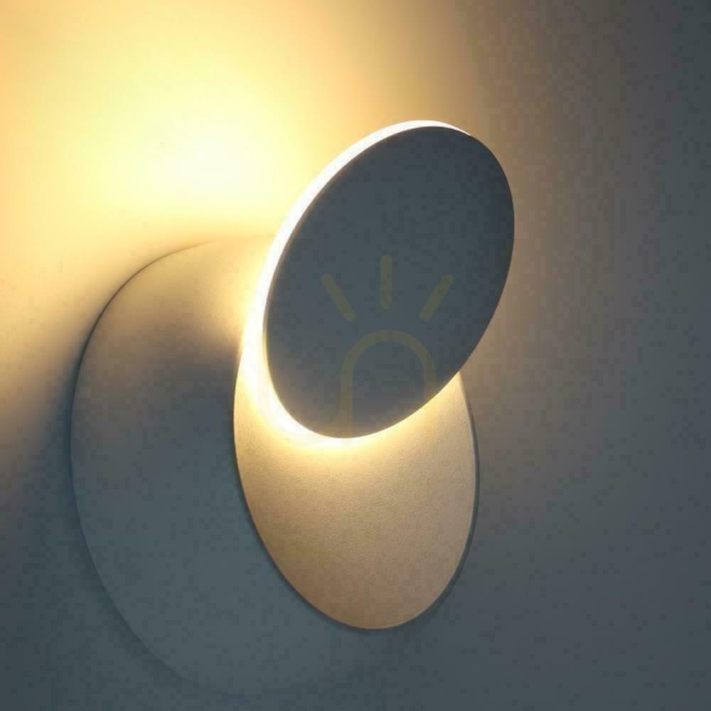 Utsikt Väggmonterad 5W V-TAC Bridgelux Chip White Round VT-757 vägglampa 4000K 645lm. Väggmonterad 5W V-TAC Bridgelux Chip White Round VT-757 vägglampa 4000K 645lm.