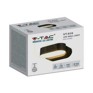 Vägglampa V-TAC 6W LED Svart IP65 Svängbar 350st VT-816 4000K 800lm. small 5