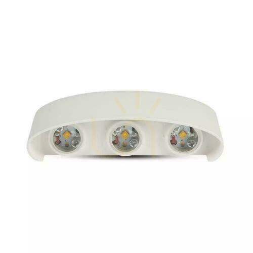Kontrollera Väggmonterad Top Down V-TAC 5W LED-armatur Vit IP54 VT-846 4000K 630lm