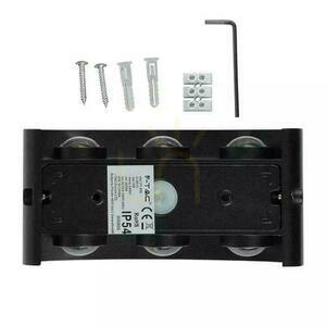 Väggmonterad Top Down V-TAC 6W LED Svart IP54 VT-846 3000K 630lm small 4