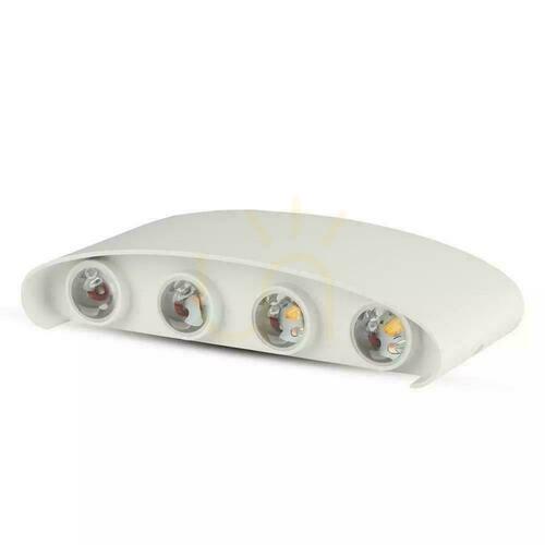 Kontrollera Väggmonterad Top Down V-TAC 8W LED Vit IP54 VT-848 3000K 870lm.