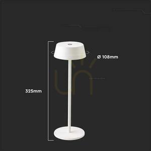 V-TAC 2W LED laddningsdimbar nattdukslampa IP54 vit VT-7562 3000K 200lm. small 3