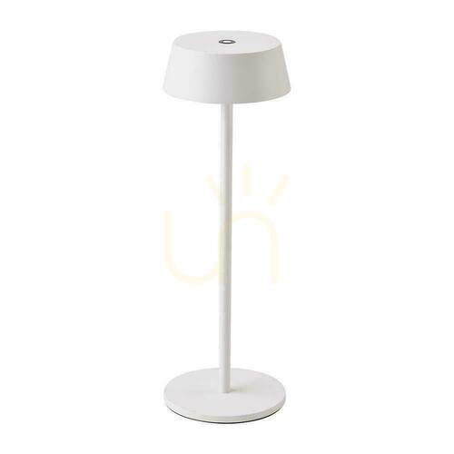 Kontrollera V-TAC 2W LED laddningsdimbar nattdukslampa IP54 vit VT-7562 3000K 200lm.