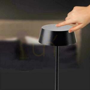 V-TAC 2W LED laddningsdimbar nattdukslampa IP54 svart VT-7562 3000K 200lm. small 1