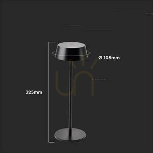 V-TAC 2W LED laddningsdimbar nattdukslampa IP54 svart VT-7562 3000K 200lm. small 3