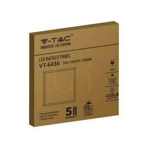 V-TAC 36W 600x600 LED-bakgrundsbelysningspanel 33mm 120Lm/W VT-6436 4000K 4320lm 5 års garanti 2 V-TAC 36W 600x600 LED-bakgrundsbelysningspanel 33mm 120Lm/W VT-6436 4000K 4320lm 5 års garanti small 2