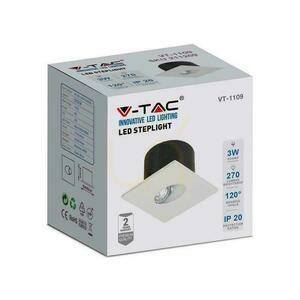 Trapparmatur 3W LED V-TAC Square Vit 230V VT-1109 3000K 270lm small 4