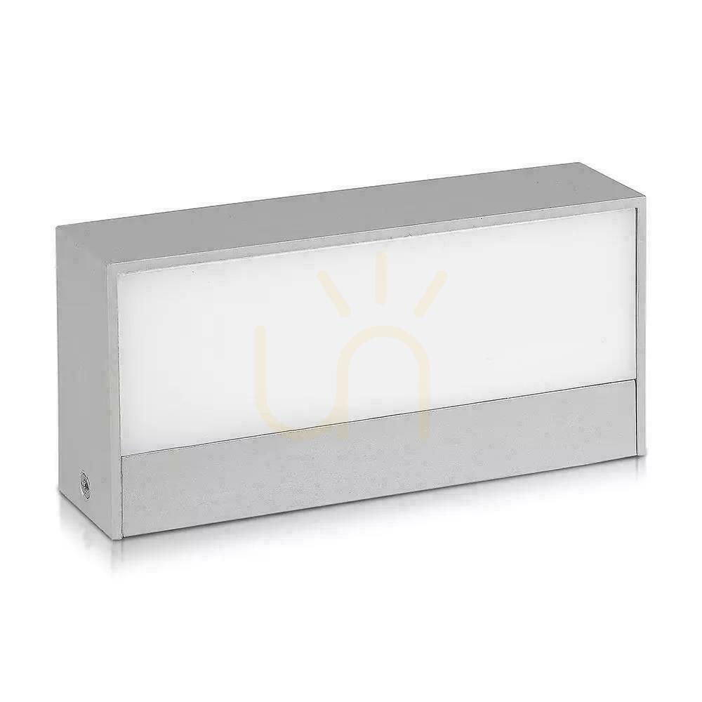 Utsikt V-TAC 9W LED väggarmatur Top Down Grå IP65 VT-8056 6400K 850lm V-TAC 9W LED väggarmatur Top Down Grå IP65 VT-8056 6400K 850lm