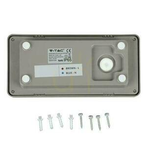 V-TAC 12W LED väggarmatur grå IP65 VT-8058 3000K 1160lm small 3