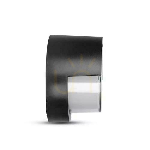 Kontrollera V-TAC 12W LED-väggarmatur IP65 Svart Rund VT-827 3000K 1155lm
