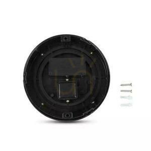 V-TAC VT-831 LED fasadvägglampa 7 W, 610 lm, 3000 K, IP65, svart rund small 4