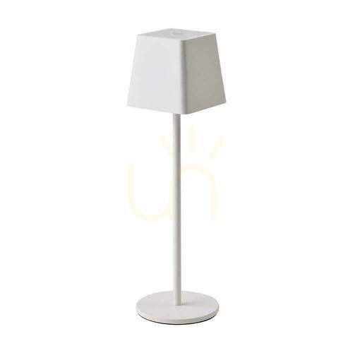 Kontrollera V-TAC 2W LED laddningsdimbar nattdukslampa IP54 vit VT-7563 3000K 200lm.