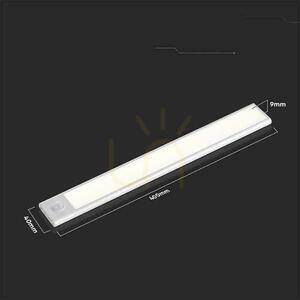 V-TAC 2W LED armatur för underskåp Silver Rörelsesensor USB-laddning 40cm VT-8142 3000K 160lm small 5