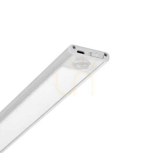 Kontrollera V-TAC 2,5W LED armatur för underskåp Silver Rörelsesensor USB-laddning 60cm VT-8143 3000K 260lm