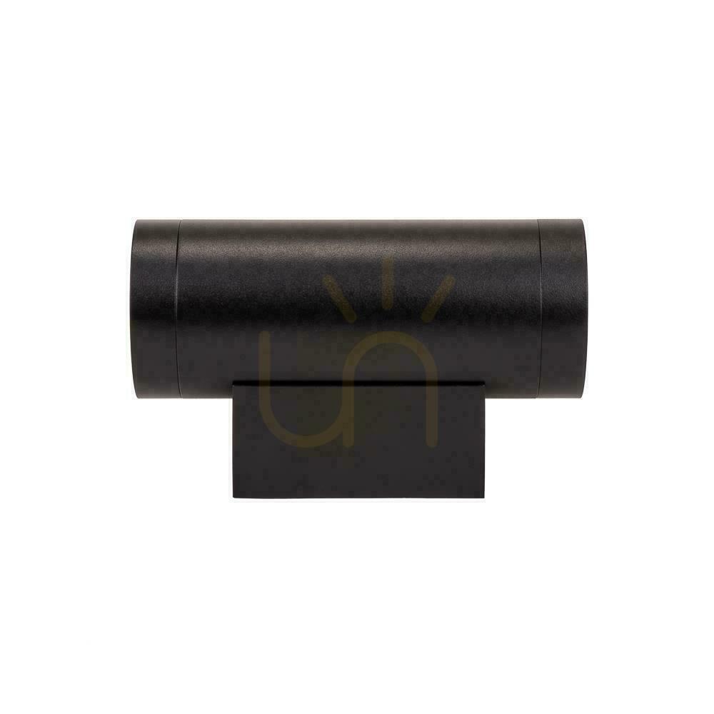 Utsikt V-TAC Top Down 2xGU10 Svart IP54 VT-11015 Vägglampa för trädgårdsfasad. V-TAC Top Down 2xGU10 Svart IP54 VT-11015 Vägglampa för trädgårdsfasad.