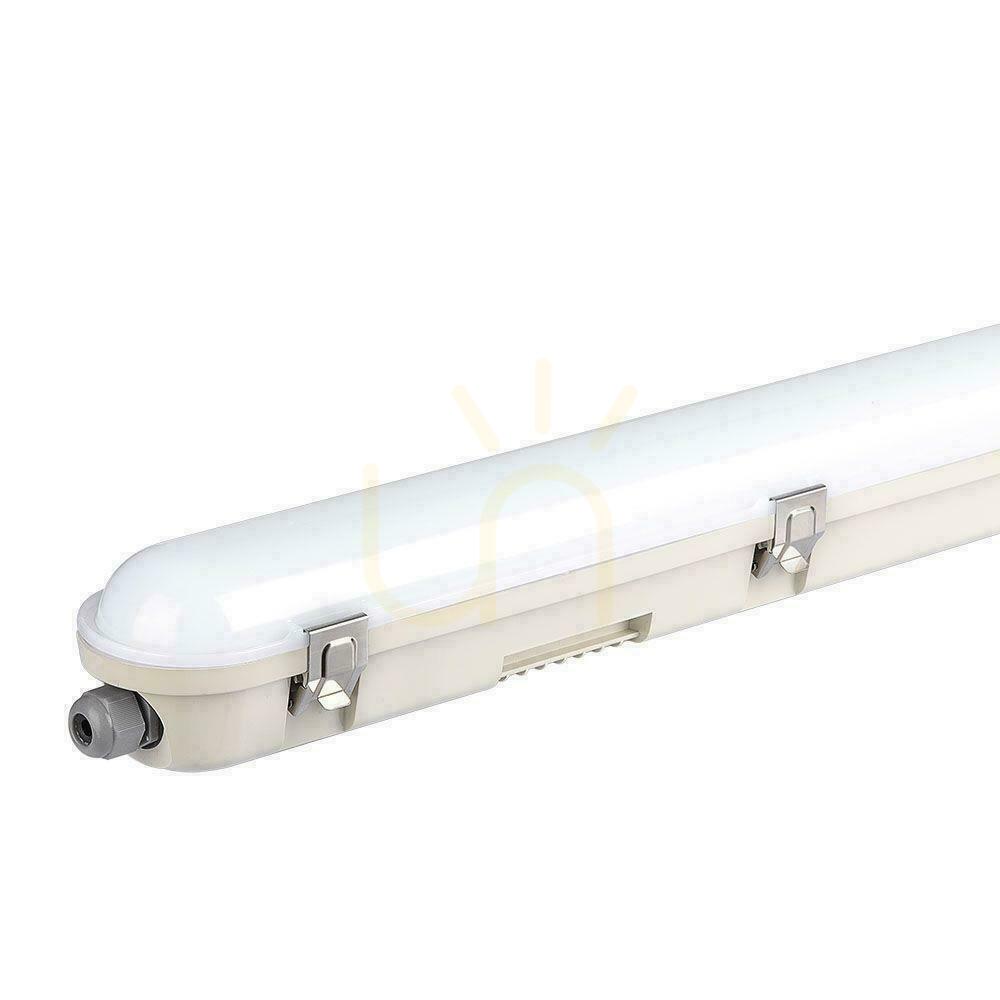Kontrollera Hermetisk LED-armatur V-TAC SAMSUNG CHIP 36W 120cm 120Lm/W ML SS Clip Rörelsesensor VT-120136S 4000K 4320lm 3 års garanti Hermetisk LED-armatur V-TAC SAMSUNG CHIP 36W 120cm 120Lm/W ML SS Clip Rörelsesensor VT-120136S 4000K 4320lm 3 års garanti