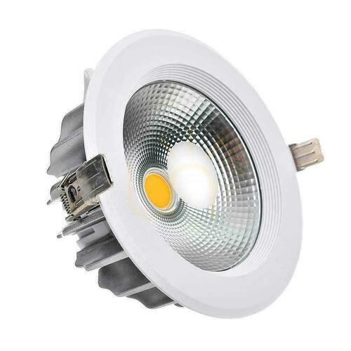 Kontrollera LED V-TAC 40W COB Downlight 120Lm/W VT-26451 4000K 4200lm.