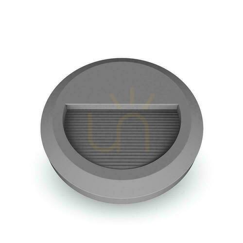 Kontrollera 2W LED V-TAC Grå Rund Trapparmatur 230V IP65 VT-1142 3000K 80lm
