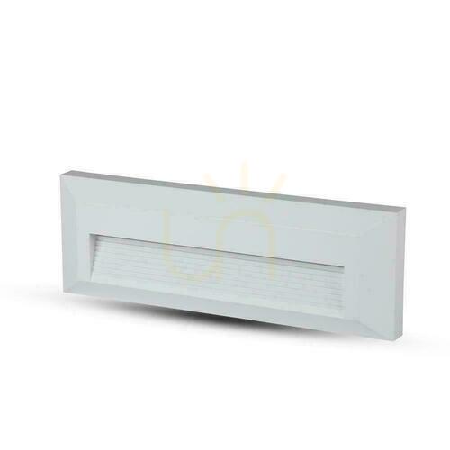Kontrollera Trapparmatur 3W LED V-TAC Vit Rektangel 230V IP65 VT-1162 4000K 110lm