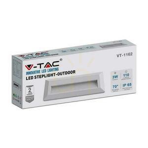Trapparmatur 3W LED V-TAC Vit Rektangel 230V IP65 VT-1162 4000K 110lm small 3