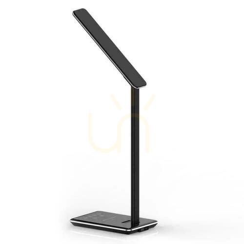 Kontrollera V-TAC 4W 3in1 induktionsfärgskiftande skrivbordslampa svart VT-7405 3000K-6500K 500lm