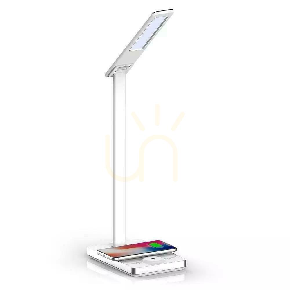 Förhandsvisning V-TAC 5W 3in1 Induktion vit färgskiftande skrivbordslampa VT-7505 3000K-6500K 560lm. V-TAC 5W 3in1 Induktion vit färgskiftande skrivbordslampa VT-7505 3000K-6500K 560lm.