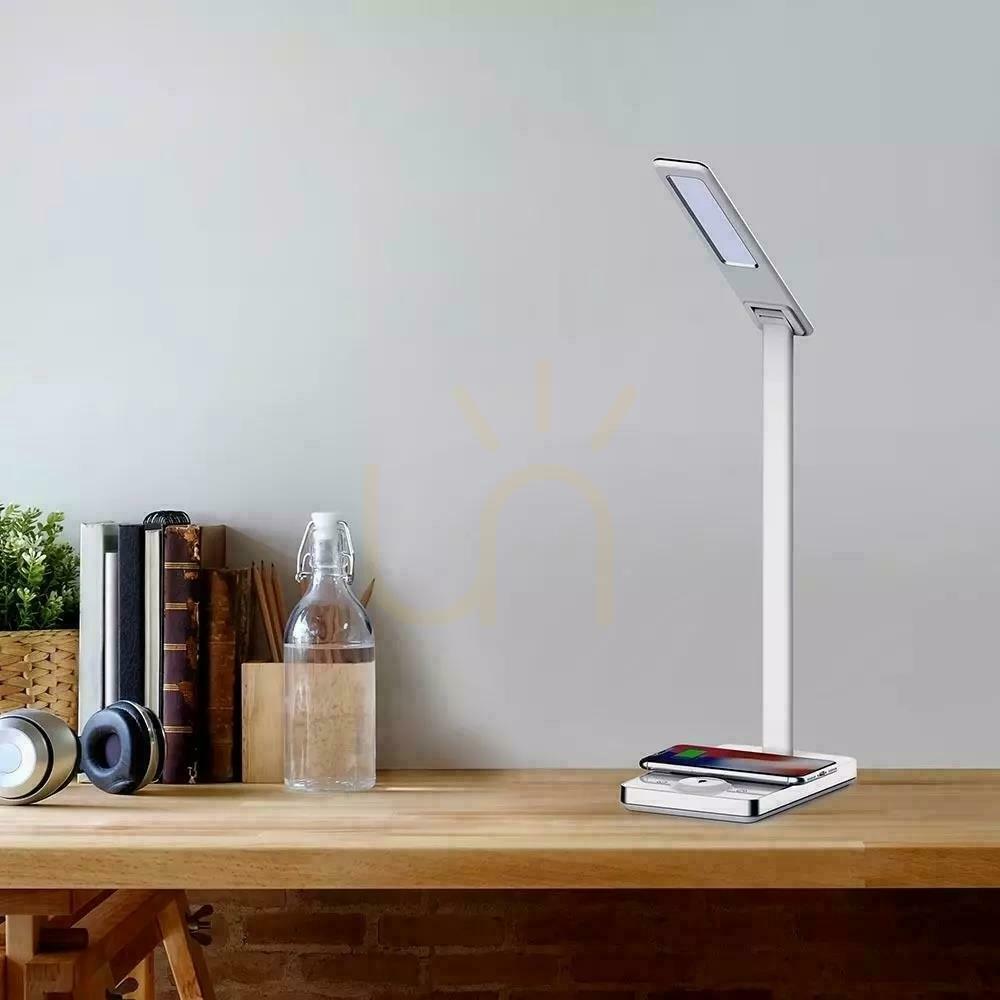 Kontrollera V-TAC 5W 3in1 Induktion vit färgskiftande skrivbordslampa VT-7505 3000K-6500K 560lm. V-TAC 5W 3in1 Induktion vit färgskiftande skrivbordslampa VT-7505 3000K-6500K 560lm.