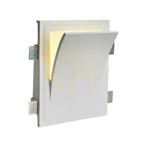 Kontrollera V-TAC Gipsarmatur Väggmontering E14 Vit 255x315 VT-11004 3 års garanti