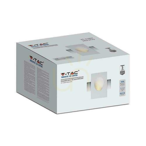 Kontrollera V-TAC Gipsväggfäste GU10 Vit 120x180 VT-11007 3 års garanti.
