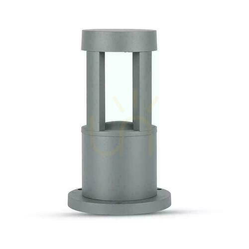 Kontrollera V-TAC 10W LED trädgårdsstolpe IP65 grå 25cm VT-830-G 3000K 1000lm