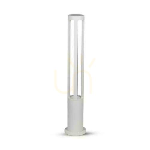Kontrollera V-TAC 10W LED Trädgårdsstolpe IP65 Vit 80cm VT-820-W 4000K 1000lm