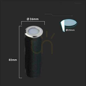 V-TAC 0,5W LED Silver IP67 VT-1141 3000K 37lm Markmonterad trädgård Markmonterad. 4 V-TAC 0,5W LED Silver IP67 VT-1141 3000K 37lm Markmonterad trädgård Markmonterad. small 4