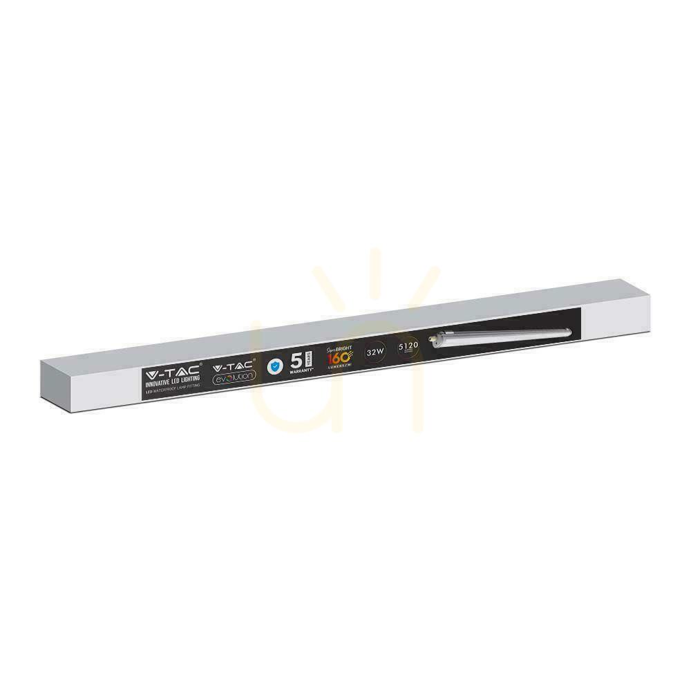 Visa V-TAC X-SERIES 120cm 24W 160Lm/W 4000K 3840lm Hermetisk armatur 5 års garanti V-TAC X-SERIES 120cm 24W 160Lm/W 4000K 3840lm Hermetisk armatur 5 års garanti