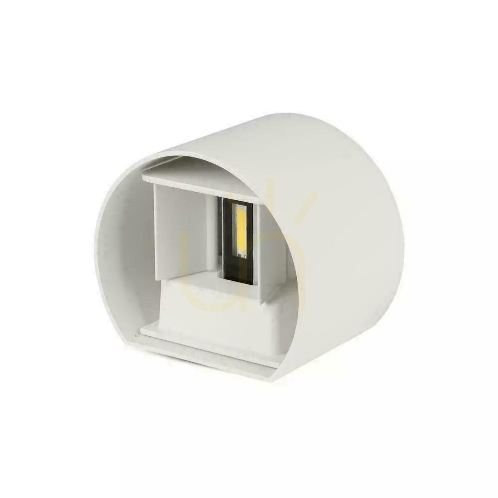 Förhandsvisning Väggarmatur 6W V-TAC Upptill Nedtill Justerbar Vit Rund IP65 Bridgelux VT-756-W 3000K 700lm Väggarmatur 6W V-TAC Upptill Nedtill Justerbar Vit Rund IP65 Bridgelux VT-756-W 3000K 700lm