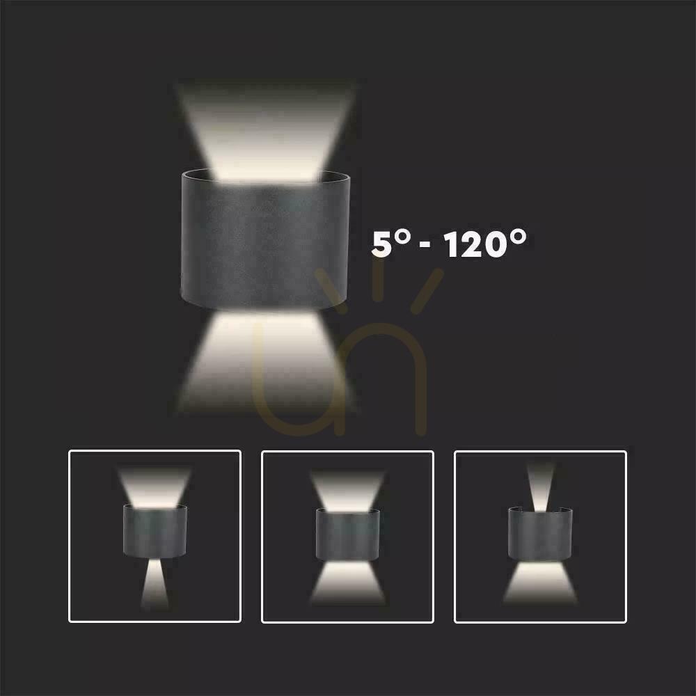 Förhandsvisning Väggarmatur 6W V-TAC Upptill Nedtill Justerbar Vit Rund IP65 Bridgelux VT-756-W 3000K 700lm Väggarmatur 6W V-TAC Upptill Nedtill Justerbar Vit Rund IP65 Bridgelux VT-756-W 3000K 700lm