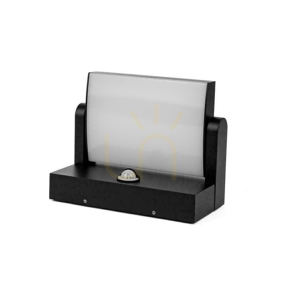 Utsikt V-TAC 17W LED-projektor fasadarmatur rörelsesensor svart IP65 VT-11020S 4000K 2520lm. V-TAC 17W LED-projektor fasadarmatur rörelsesensor svart IP65 VT-11020S 4000K 2520lm.