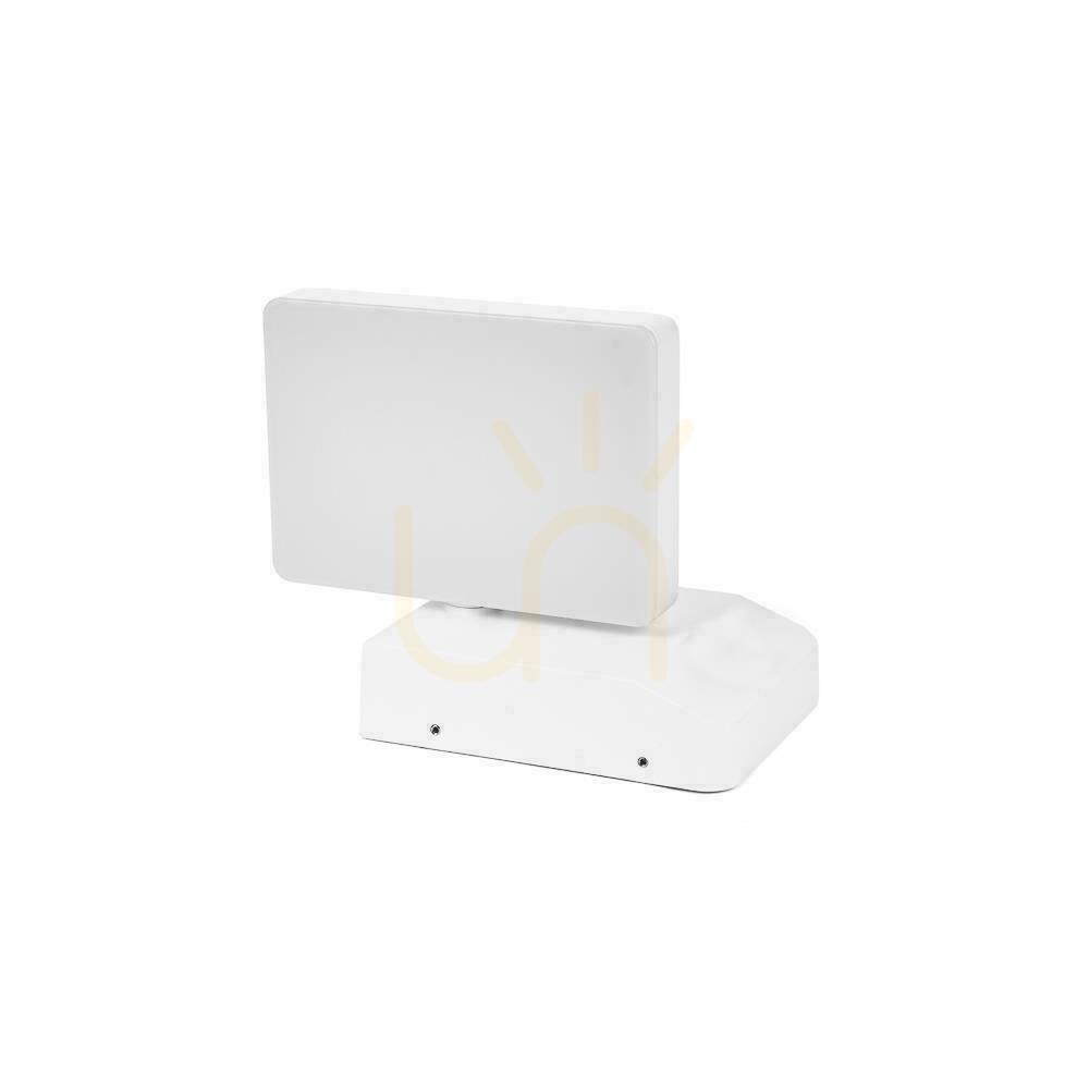 Utsikt V-TAC 17W LED-projektor fasadarmatur vit IP65 VT-11020 3000K 2580lm. V-TAC 17W LED-projektor fasadarmatur vit IP65 VT-11020 3000K 2580lm.