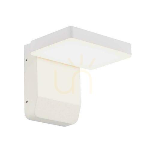 Kontrollera V-TAC 17W LED-projektor fasadarmatur vit IP65 VT-11020 3000K 2580lm.