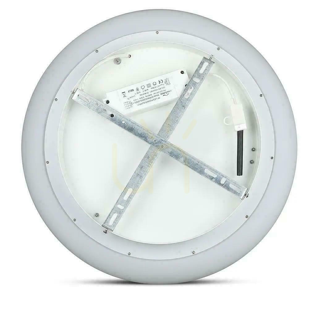 Display V-TAC 80W LED-takarmatur Oval färgskiftning 75cm dimbar vit VT-7752-N 2700K-6400K 7300lm 3 års garanti V-TAC 80W LED-takarmatur Oval färgskiftning 75cm dimbar vit VT-7752-N 2700K-6400K 7300lm 3 års garanti