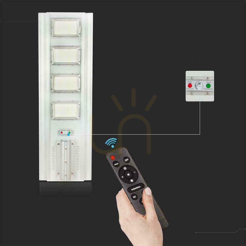Visa V-TAC Solar LED gatubelysningsarmatur 50W rörelsesensor, fjärrkontroll VT-40401ST 4000K 4300lm V-TAC Solar LED gatubelysningsarmatur 50W rörelsesensor, fjärrkontroll VT-40401ST 4000K 4300lm