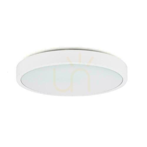 Kontrollera V-TAC 30W LED Plafond Rund IP44 42cm Vit VT-8630W-RD 3000K 3000lm.