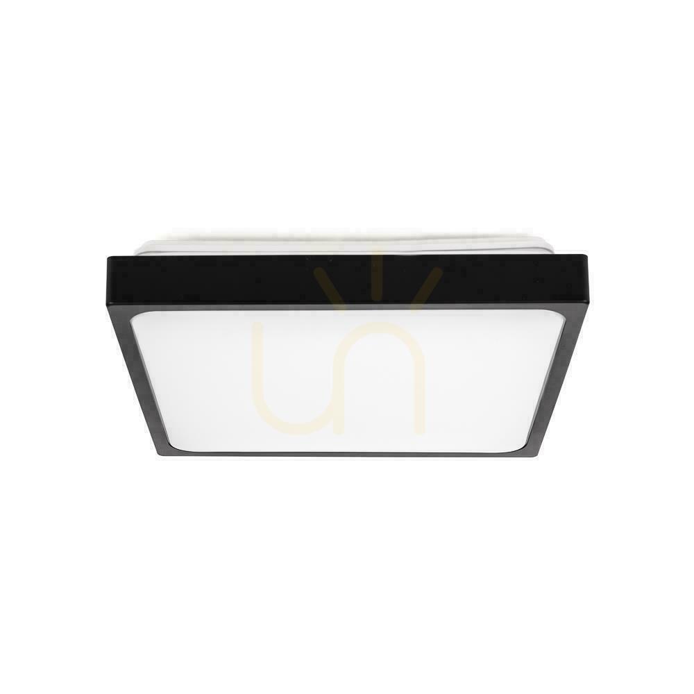 Kontrollera Plafond V-TAC 18W LED Square IP44 23x23cm Svart VT-8618B-SQ 4000K 1800lm Plafond V-TAC 18W LED Square IP44 23x23cm Svart VT-8618B-SQ 4000K 1800lm