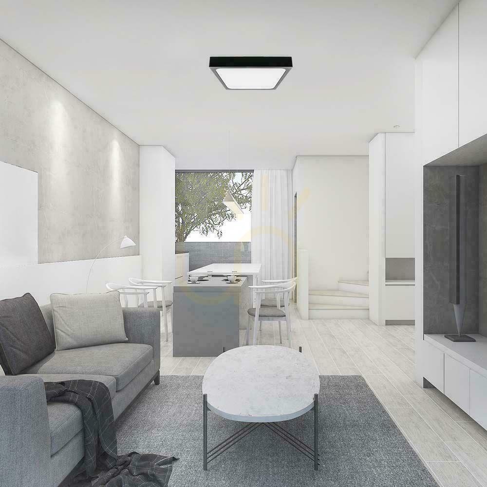 Kontrollera Plafond V-TAC 30W LED Square IP44 42x42cm Svart VT-8630B-SQ 6500K 3000lm Plafond V-TAC 30W LED Square IP44 42x42cm Svart VT-8630B-SQ 6500K 3000lm