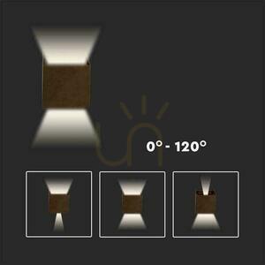 V-TAC 11W LED-väggarmatur Upptill Nedtill Justerbar Brons Corten Square IP65 VT-759-12 3000K 1360lm 7 V-TAC 11W LED-väggarmatur Upptill Nedtill Justerbar Brons Corten Square IP65 VT-759-12 3000K 1360lm small 7