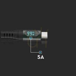 V-TAC VT-5303 USB-C till USB-C-kabel svart 1 m 100 W small 1
