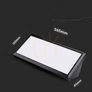 V-TAC 12W LED avfasad väggarmatur Svart IP65 VT-8054 4000K 1250lm. small 5