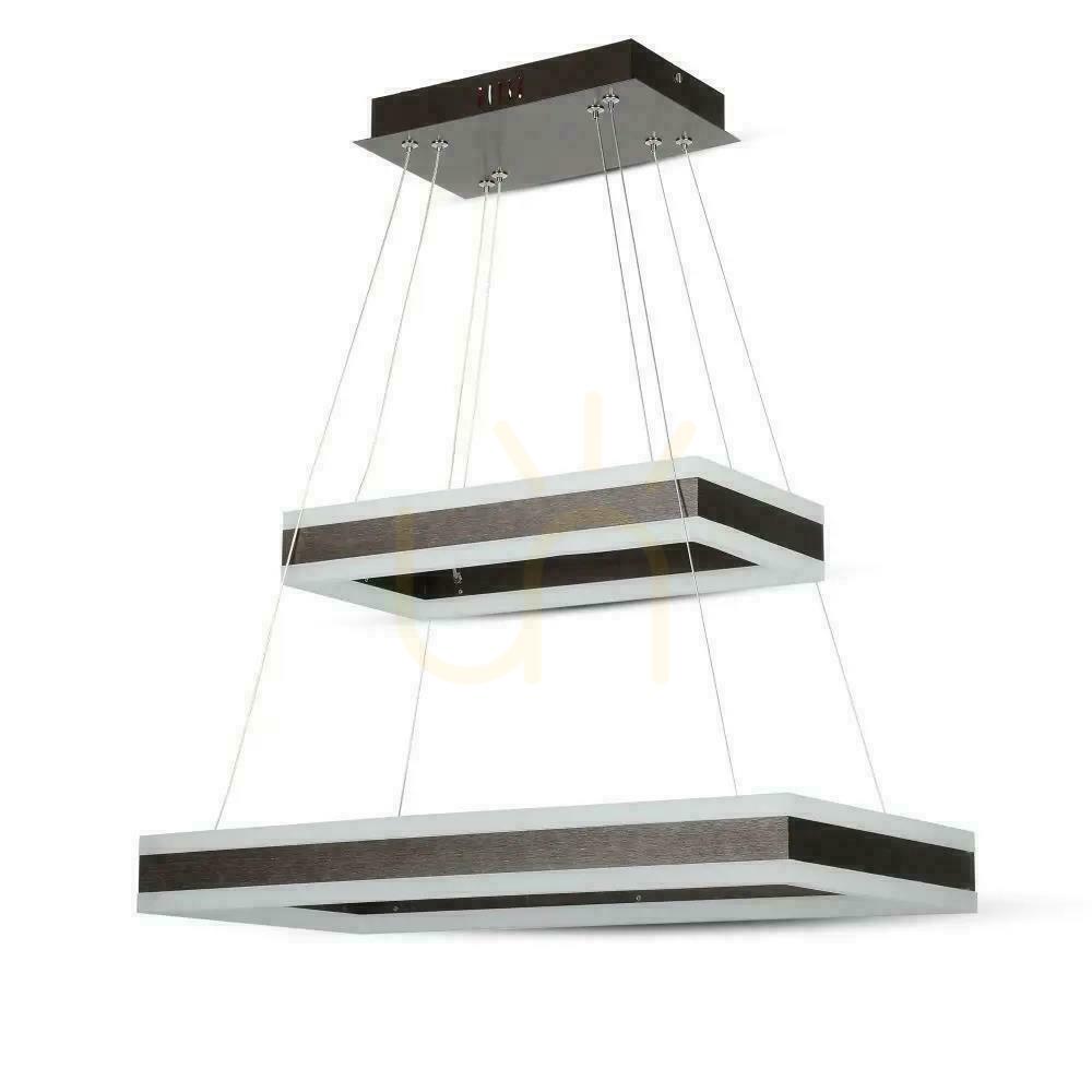 Kontrollera V-TAC 100W ljuskrona med mjukt ljus LED-pendellampor dimbar kaffe VT-101-2D-C-N 3000K 6300lm 3 års garanti V-TAC 100W ljuskrona med mjukt ljus LED-pendellampor dimbar kaffe VT-101-2D-C-N 3000K 6300lm 3 års garanti