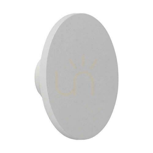 Kontrollera Väggmonterad 12W V-TAC Vit Rund IP65 VT-8612W-RD vägglampa 4000K 1400lm.