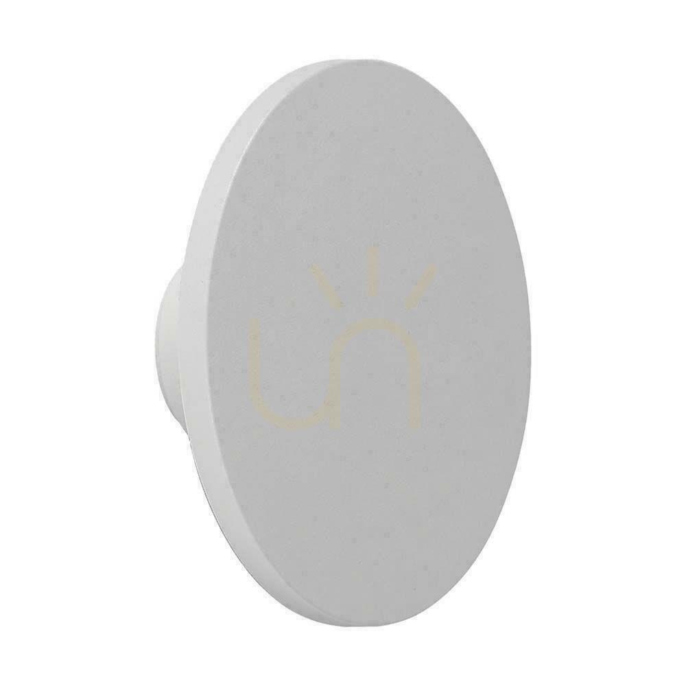 Utsikt Väggmonterad 12W V-TAC Vit Rund IP65 VT-8612W-RD vägglampa 4000K 1400lm. Väggmonterad 12W V-TAC Vit Rund IP65 VT-8612W-RD vägglampa 4000K 1400lm.